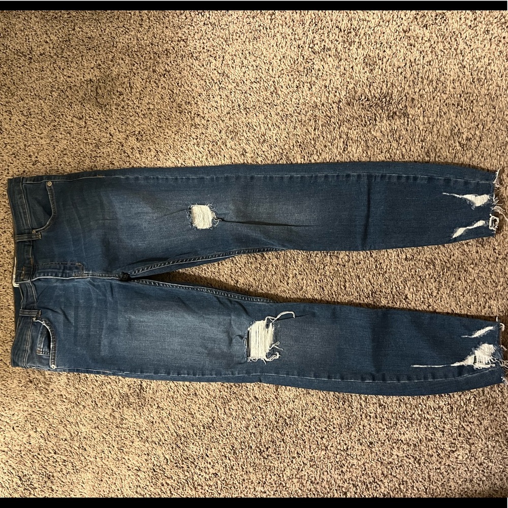 Skinny distressed free people jean